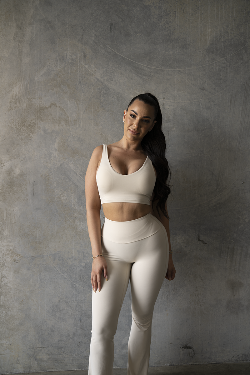 Second Skin Sports Bra | Vanilla