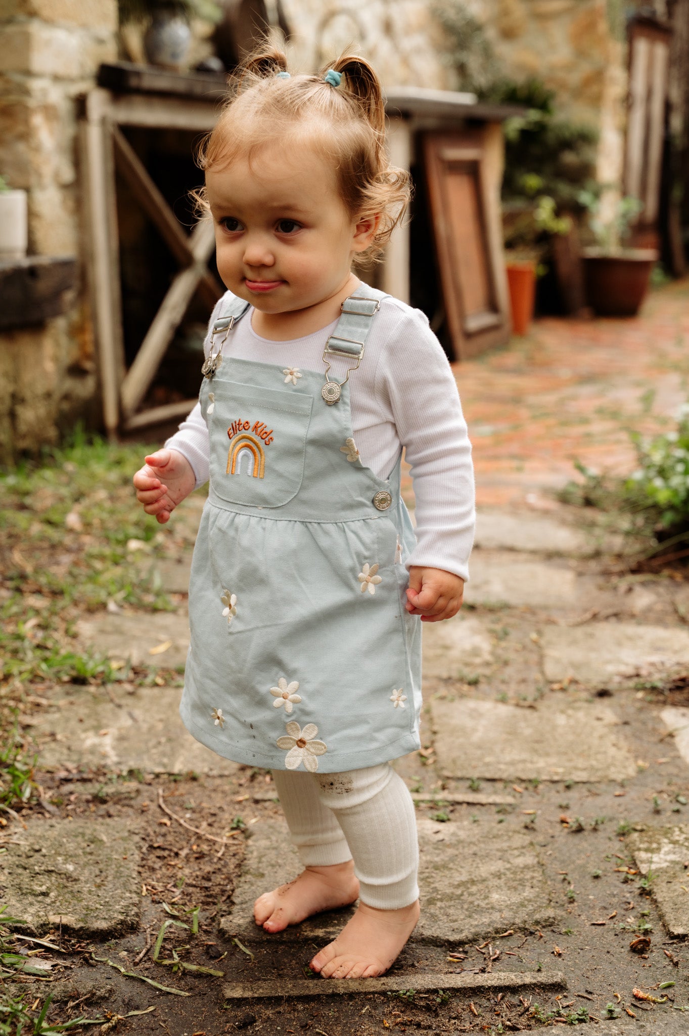 Denim Floral Dress