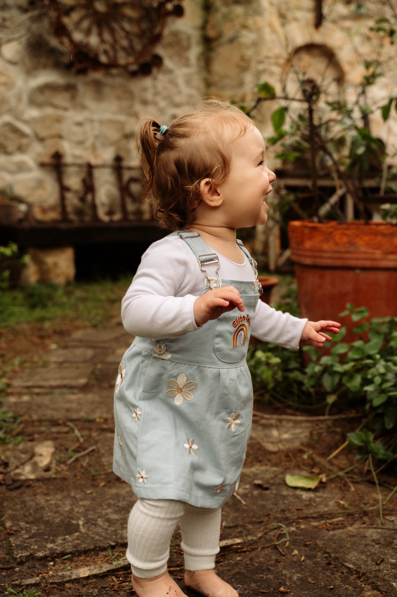 Denim Floral Dress