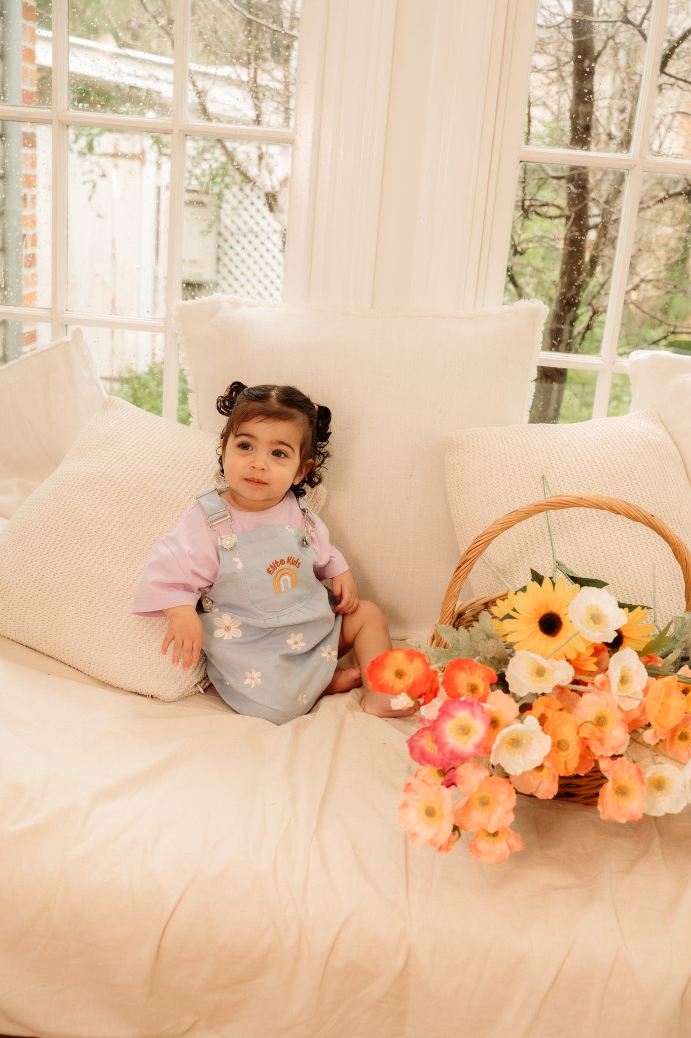 Denim Floral Dress