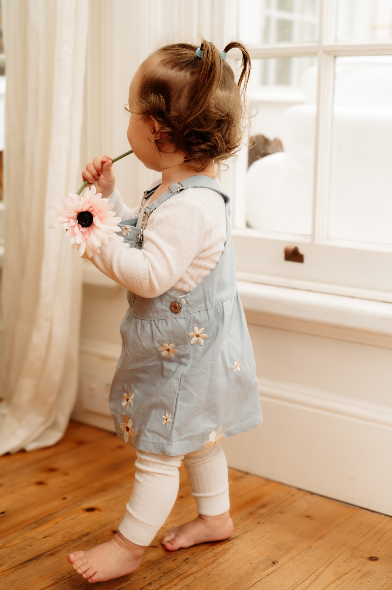 Denim Floral Dress