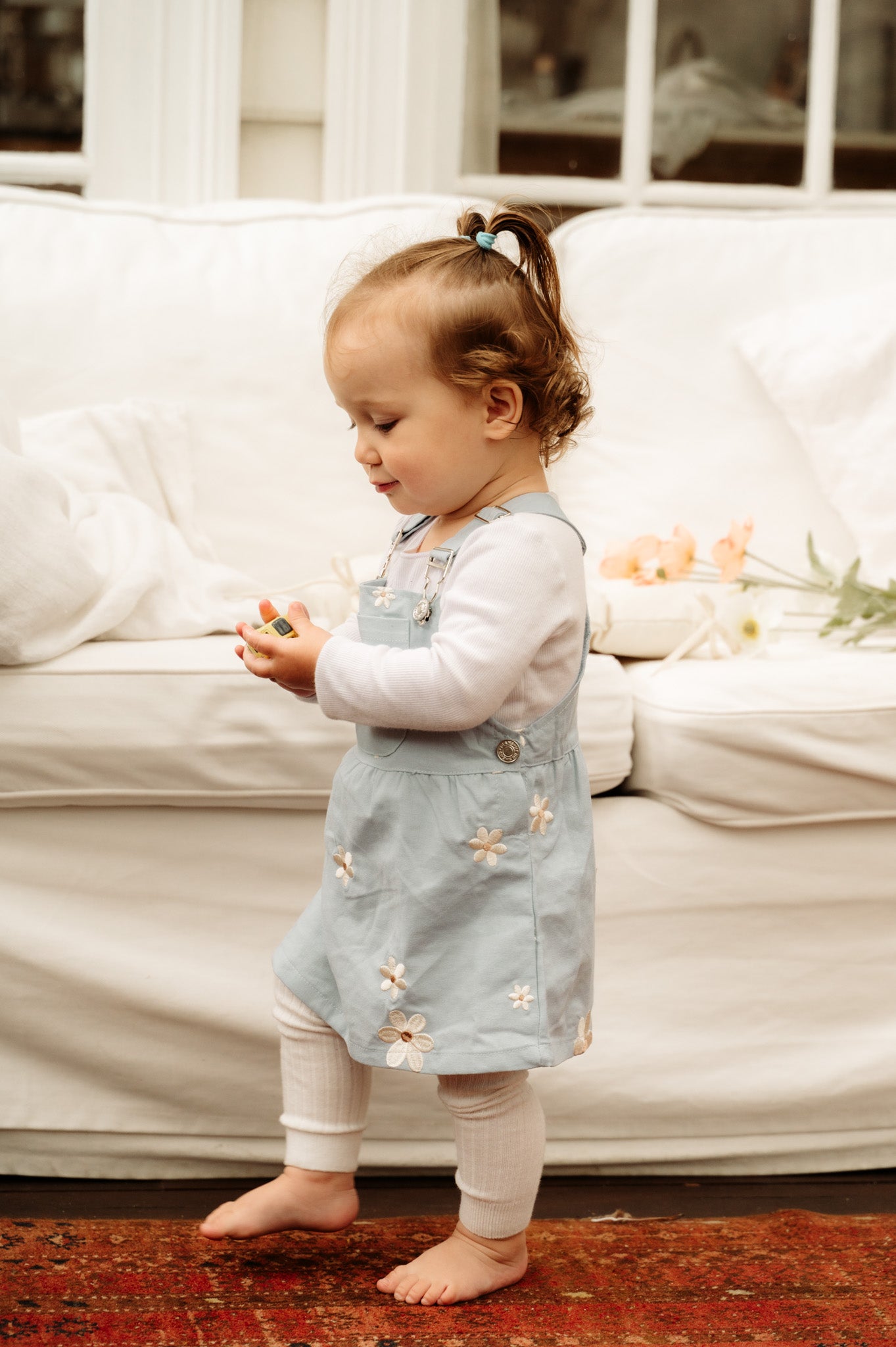 Denim Floral Dress