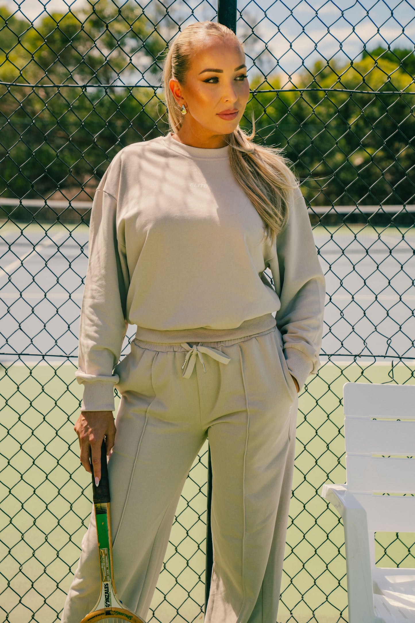 Nude Track Pants