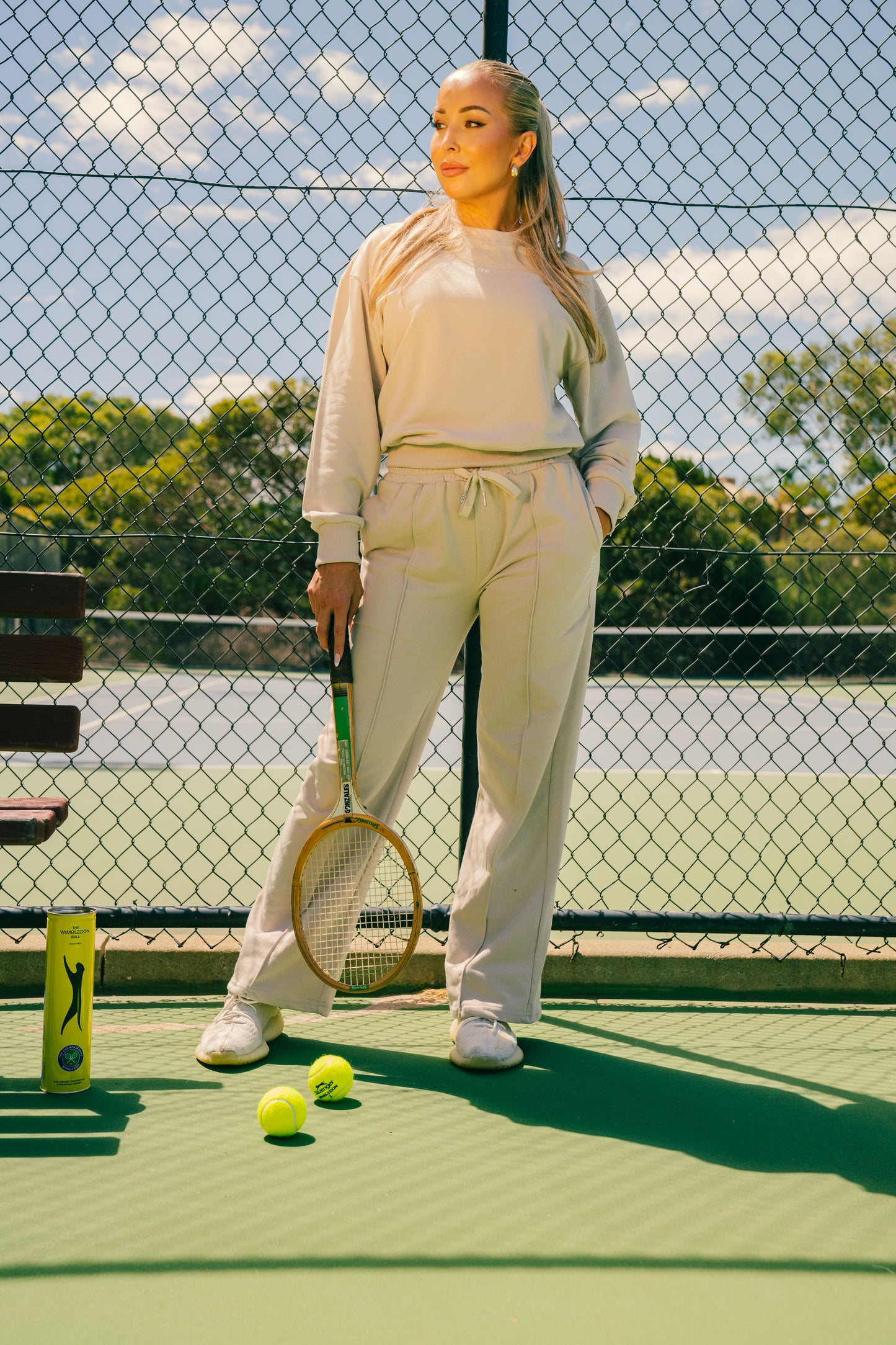 Nude Track Pants