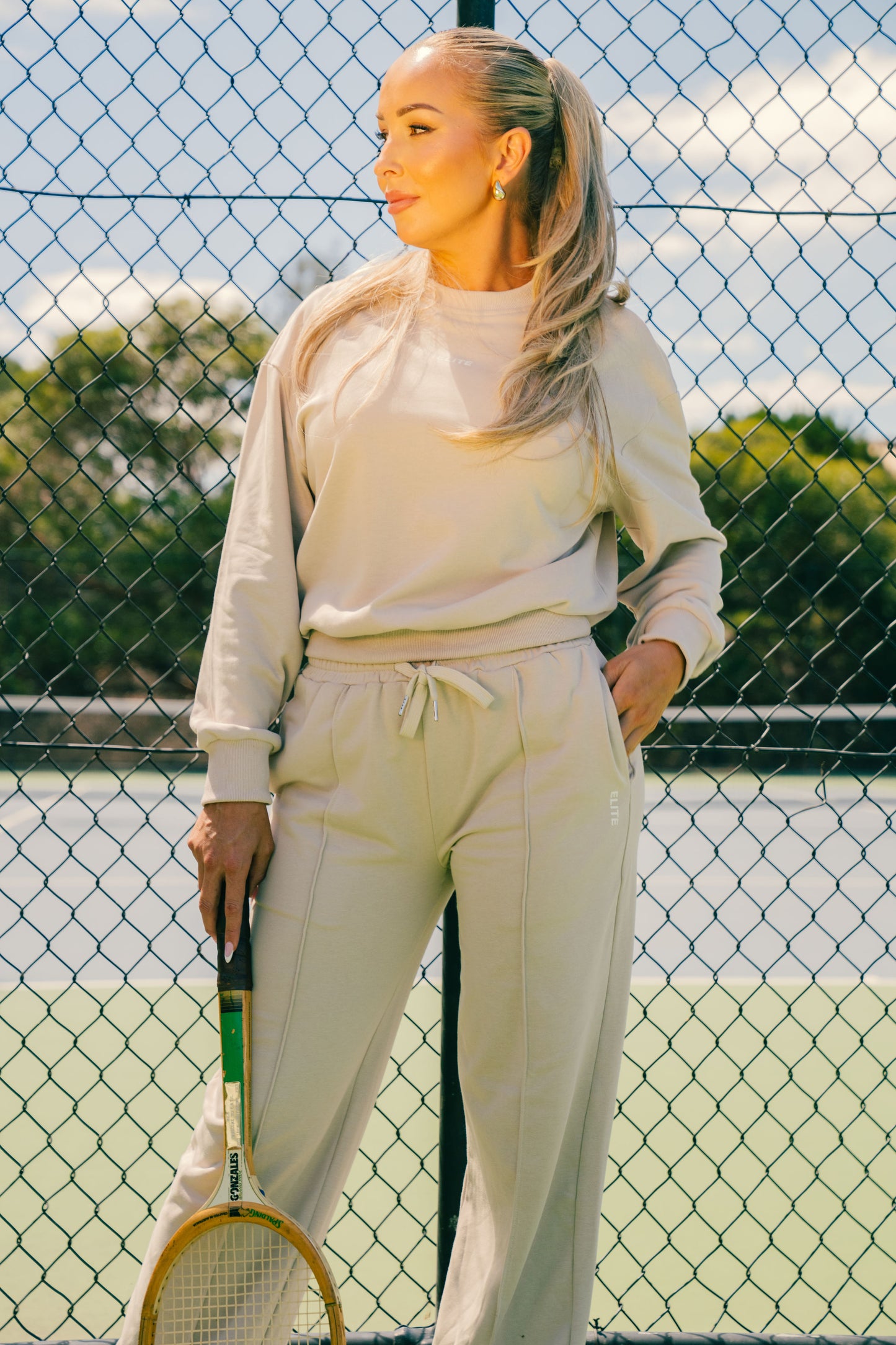 Nude Track Pants