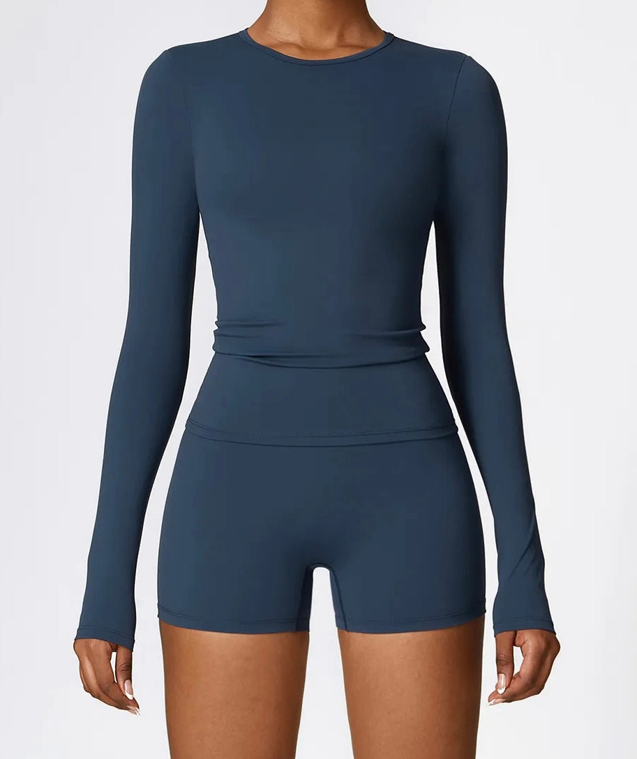 Long Sleeve Top | Dark Blue