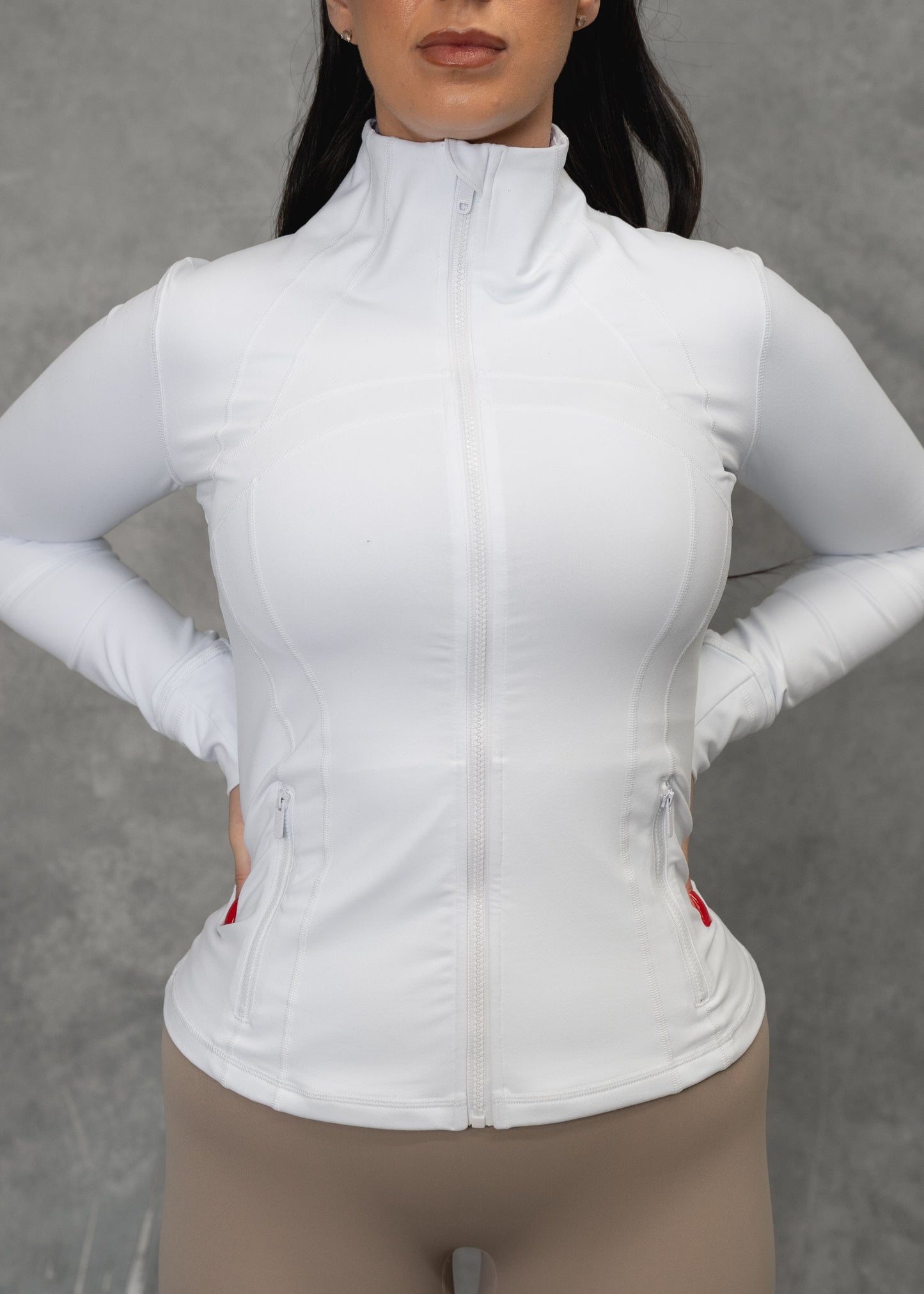 Zip Up Jacket | White