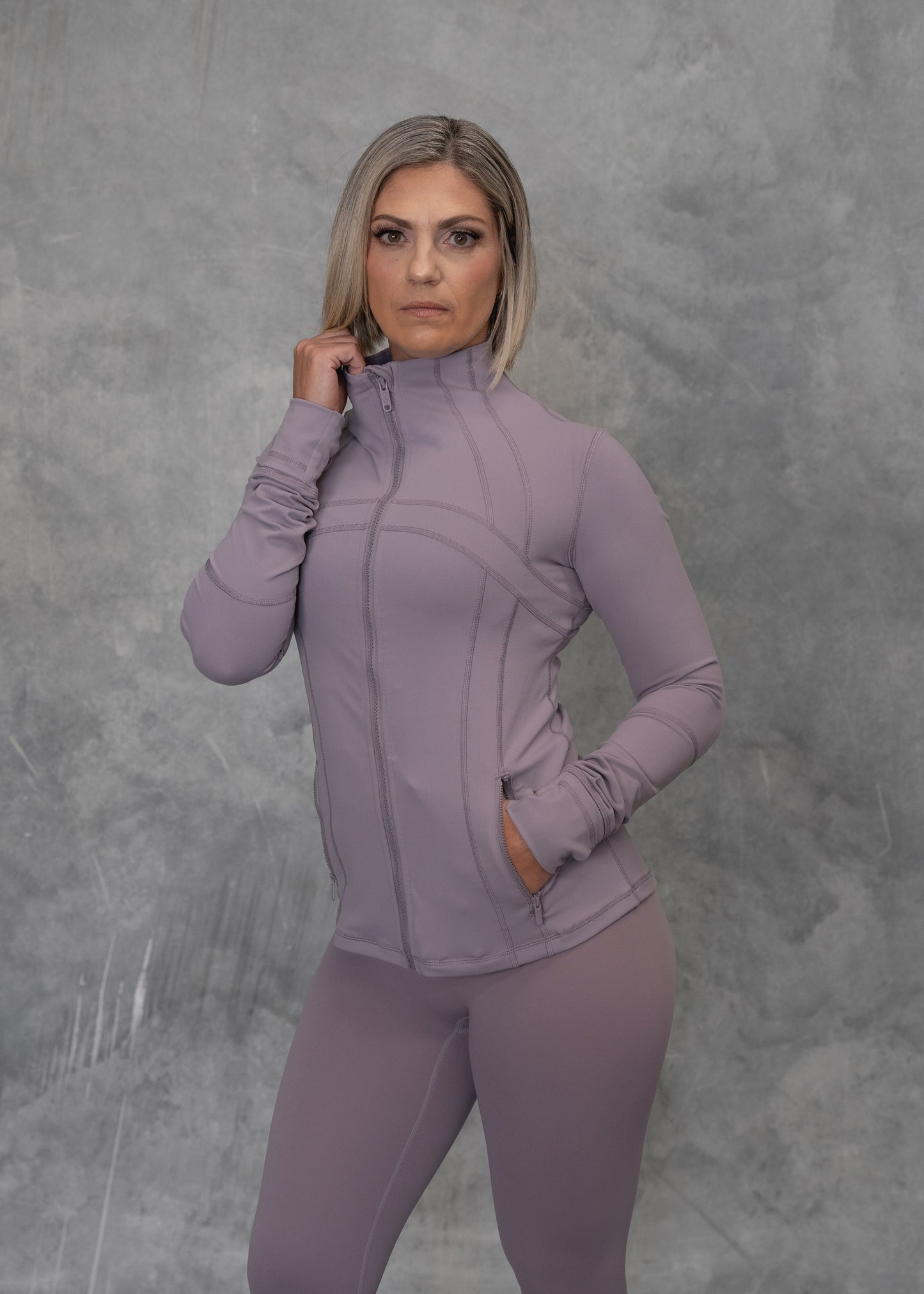 Zip Up Jacket | Lilac